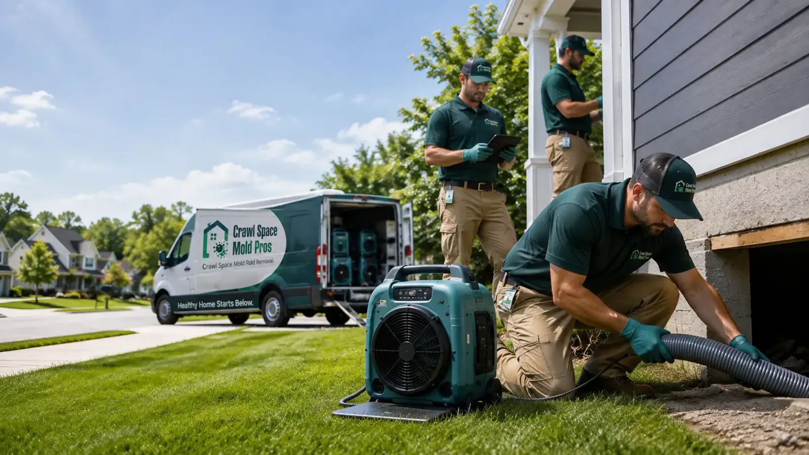 Crawl Space Mold Removal in Webster, FL